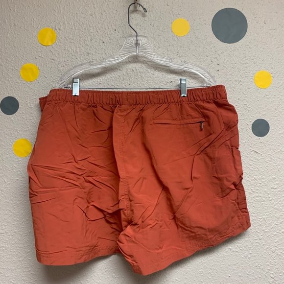 Caribbean burnt orange swim trunks 1X - Picture 4 of 4